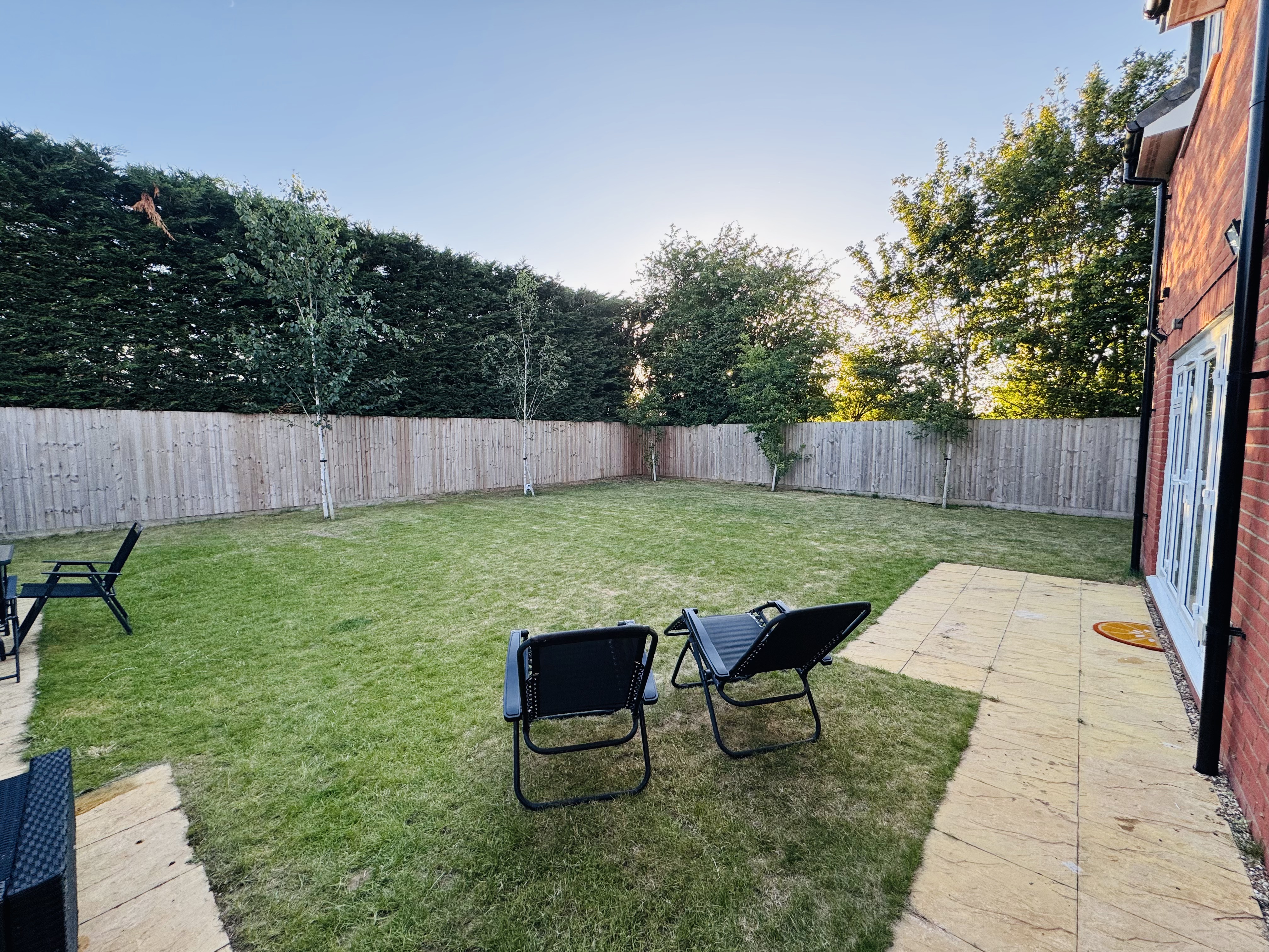 Private rear garden